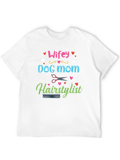 Wifey Dog Mom Hairstylist Graphic Tee