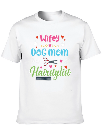 Wifey Dog Mom Hairstylist Graphic Tee