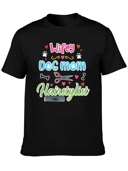 Wifey Dog Mom Hairstylist Graphic Tee