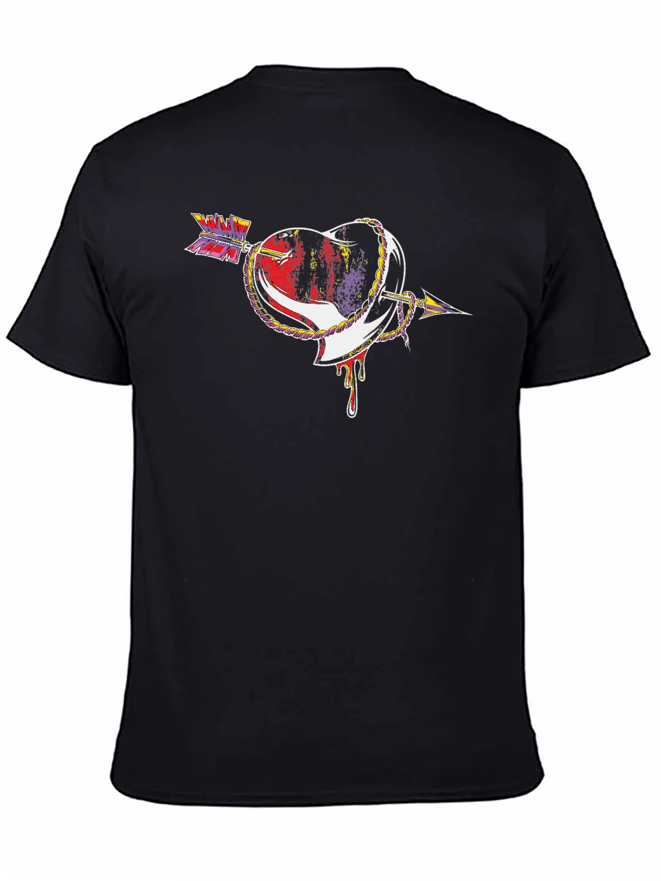 Heart Arrow Graphic Tee - Unique Design