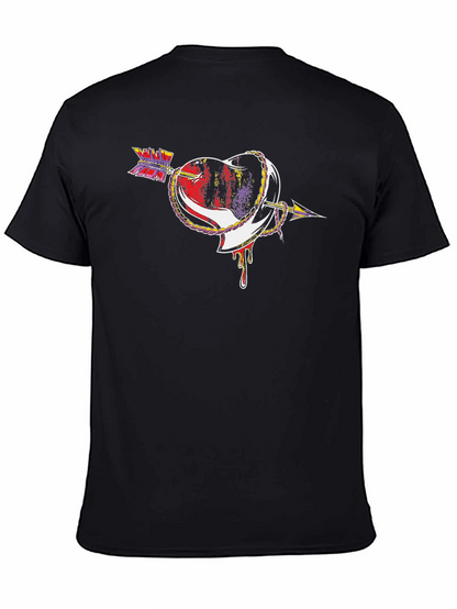 Heart Arrow Graphic Tee - Unique Design
