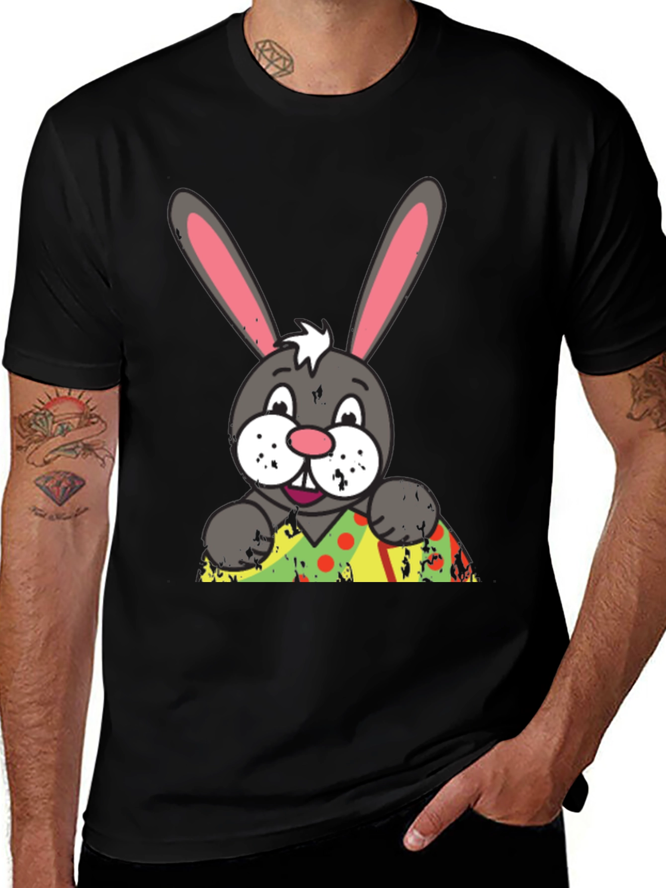 Easter Bunny Graphic Tee - Cute Rabbit Shirt