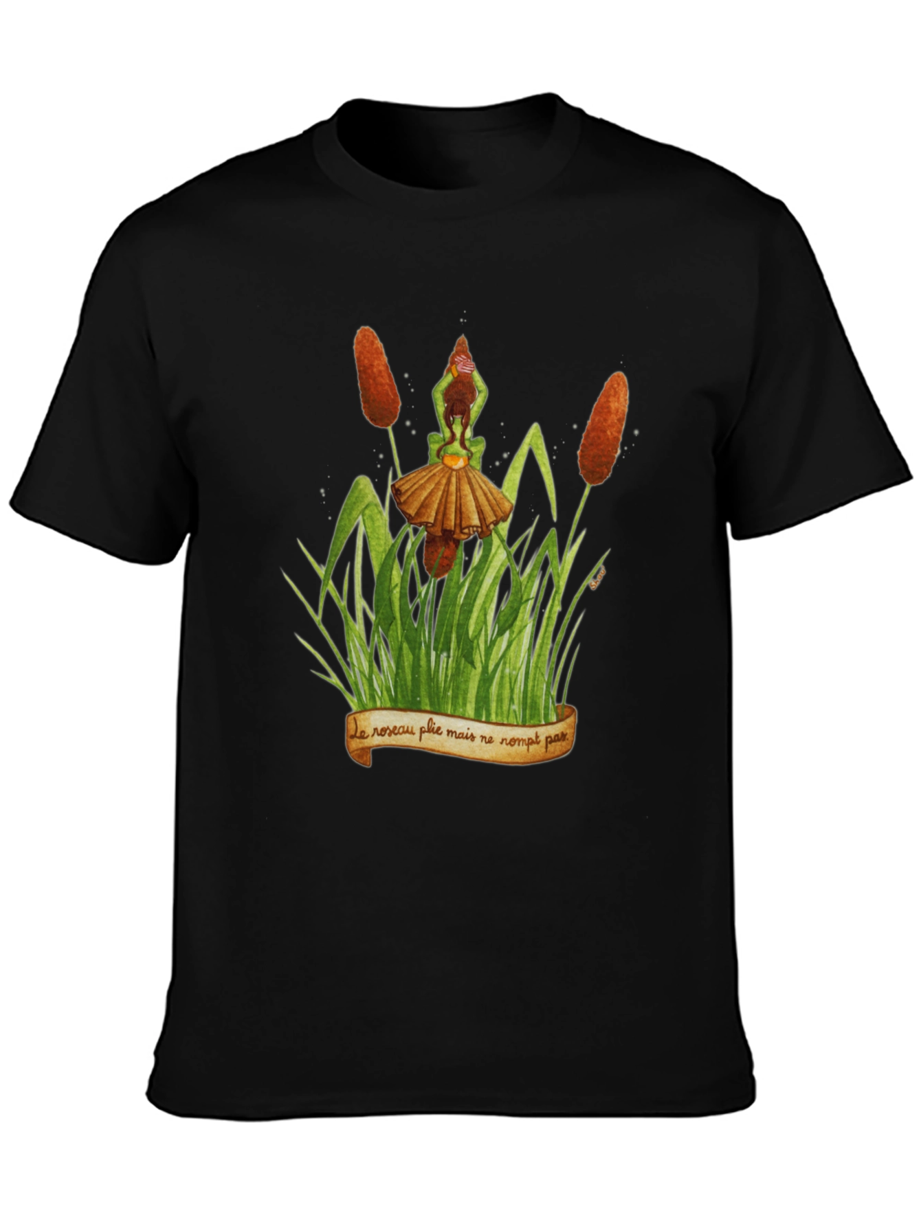 Natures Wisdom Black T-Shirt