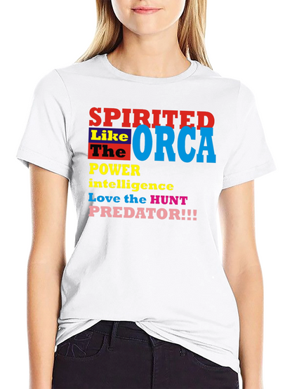 Spirited Orca Graphic Tee - Power Intelligence Hunt!