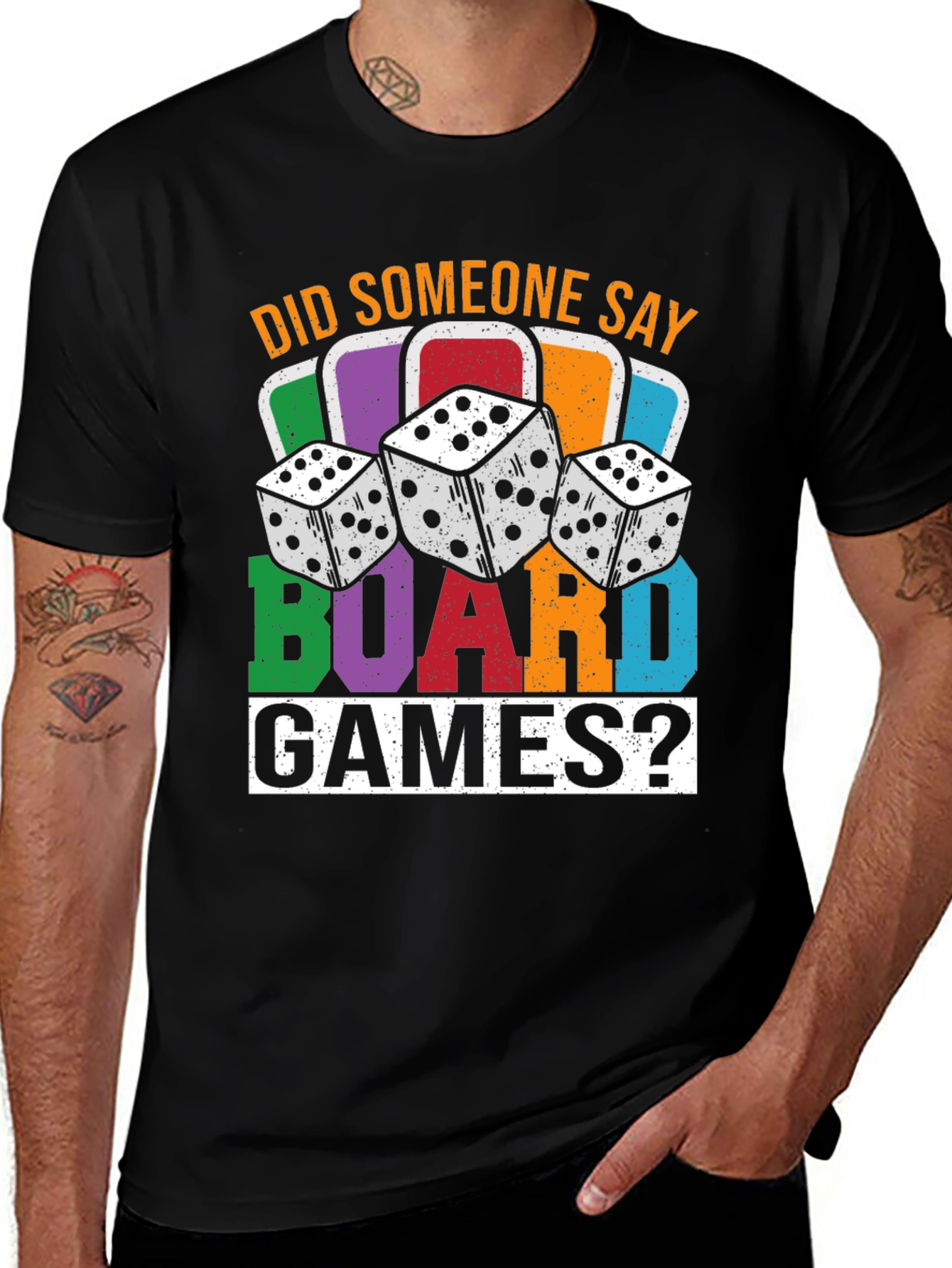 Board Games Dice Graphic Tee