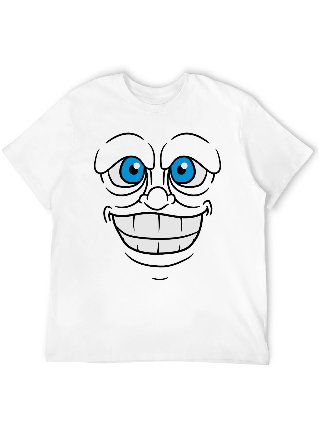 Cartoon Face Graphic Tee - Express Yourself!