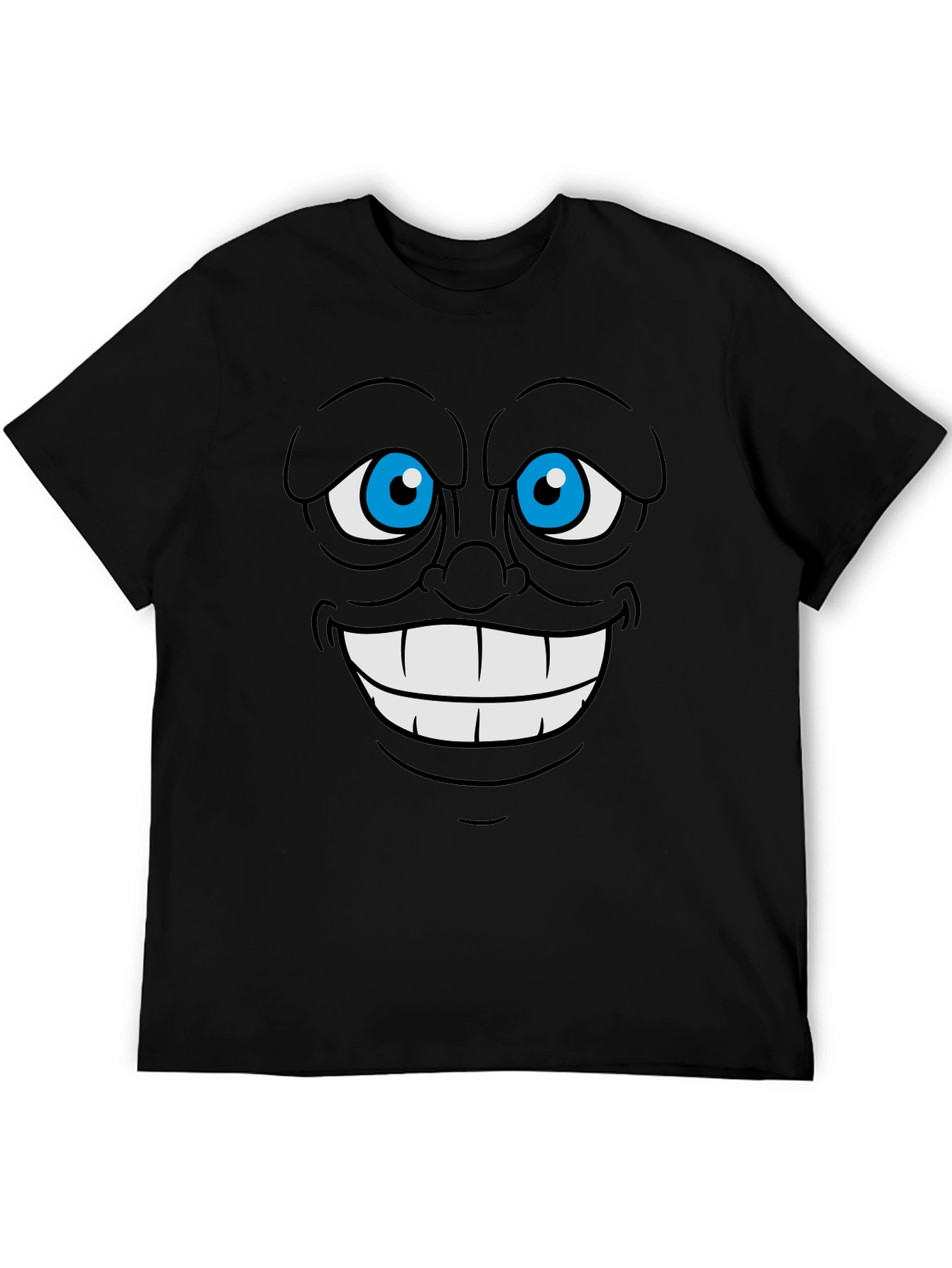 Cartoon Face Graphic Tee - Express Yourself!