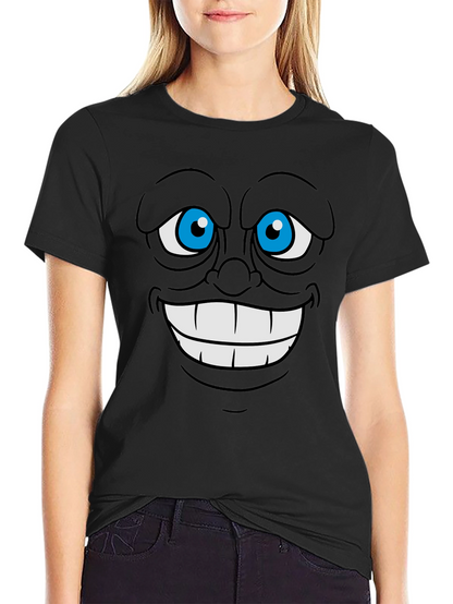 Cartoon Face Graphic Tee - Express Yourself!
