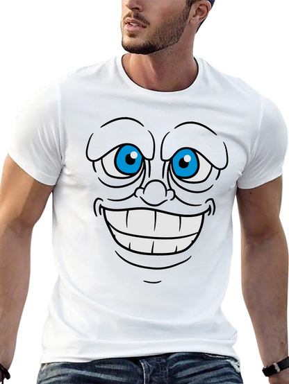 Cartoon Face Graphic Tee - Express Yourself!