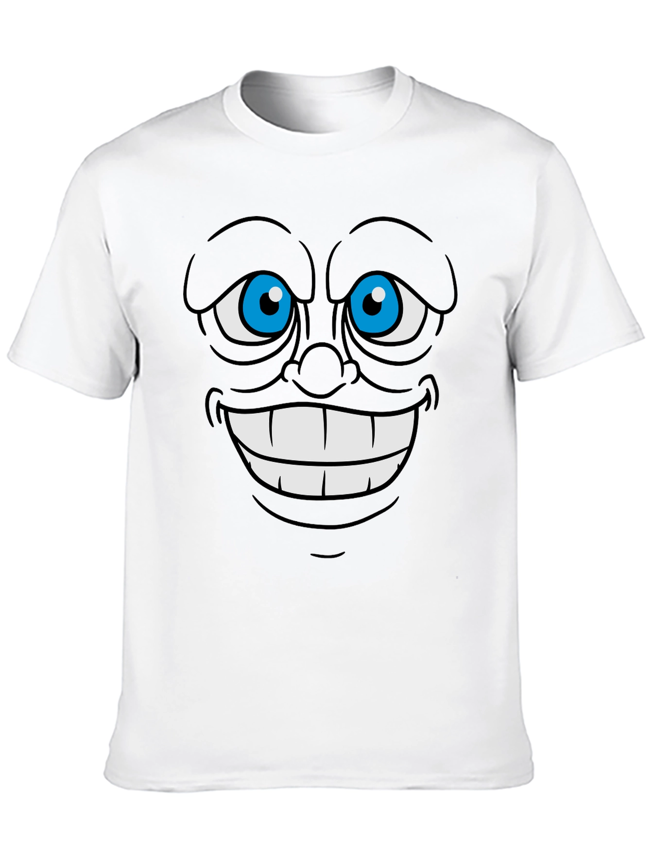 Cartoon Face Graphic Tee - Express Yourself!