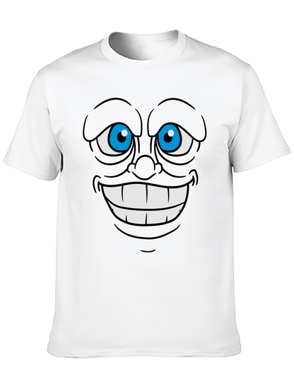 Cartoon Face Graphic Tee - Express Yourself!