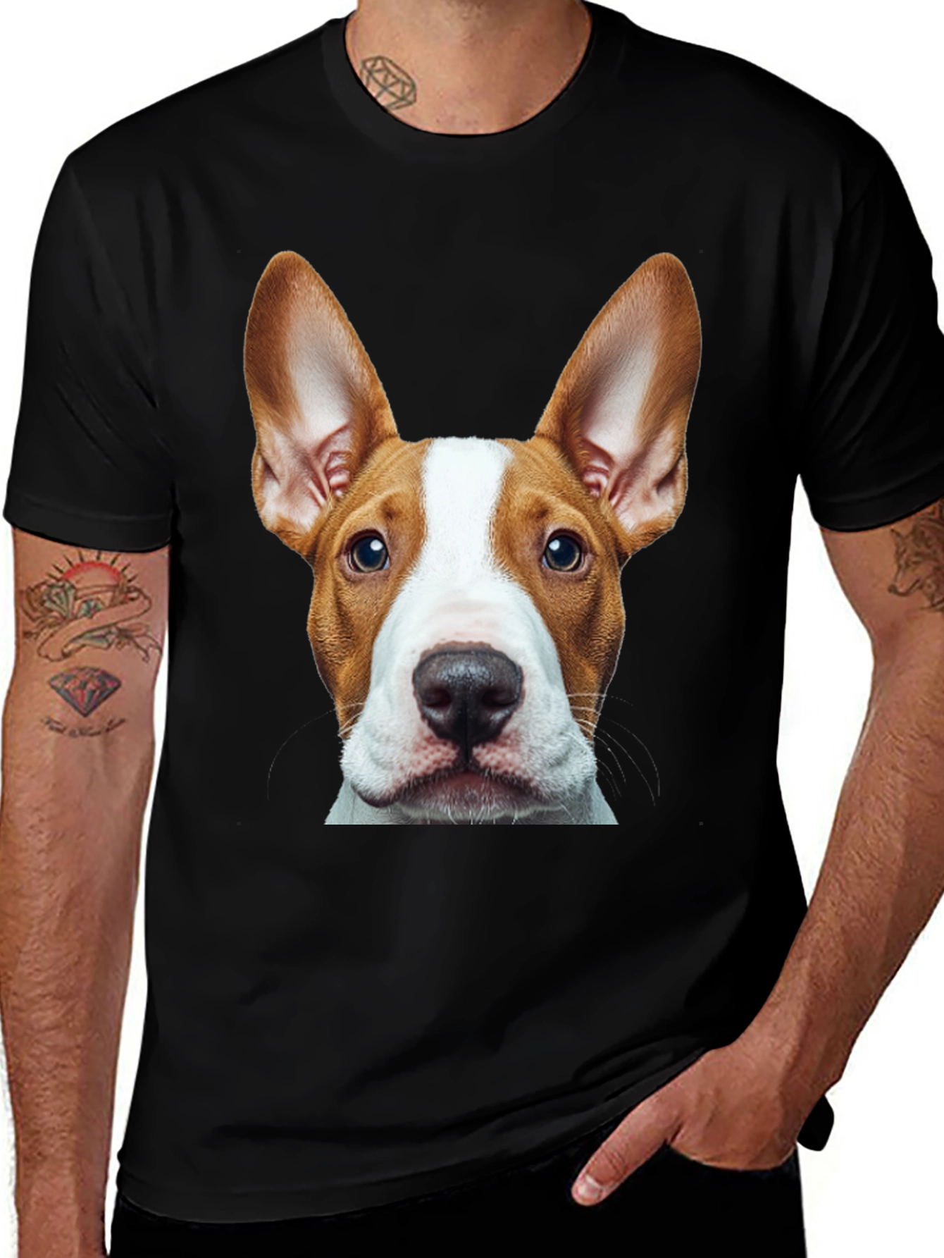 Dog Face Graphic Tee - Unique Pet Lover Gift
