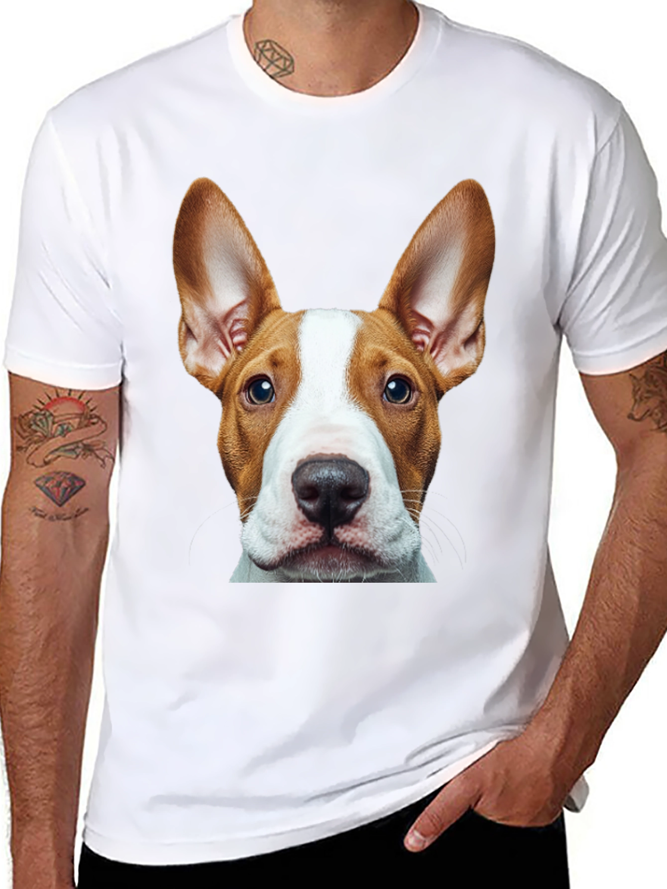 Dog Face Graphic Tee - Unique Pet Lover Gift