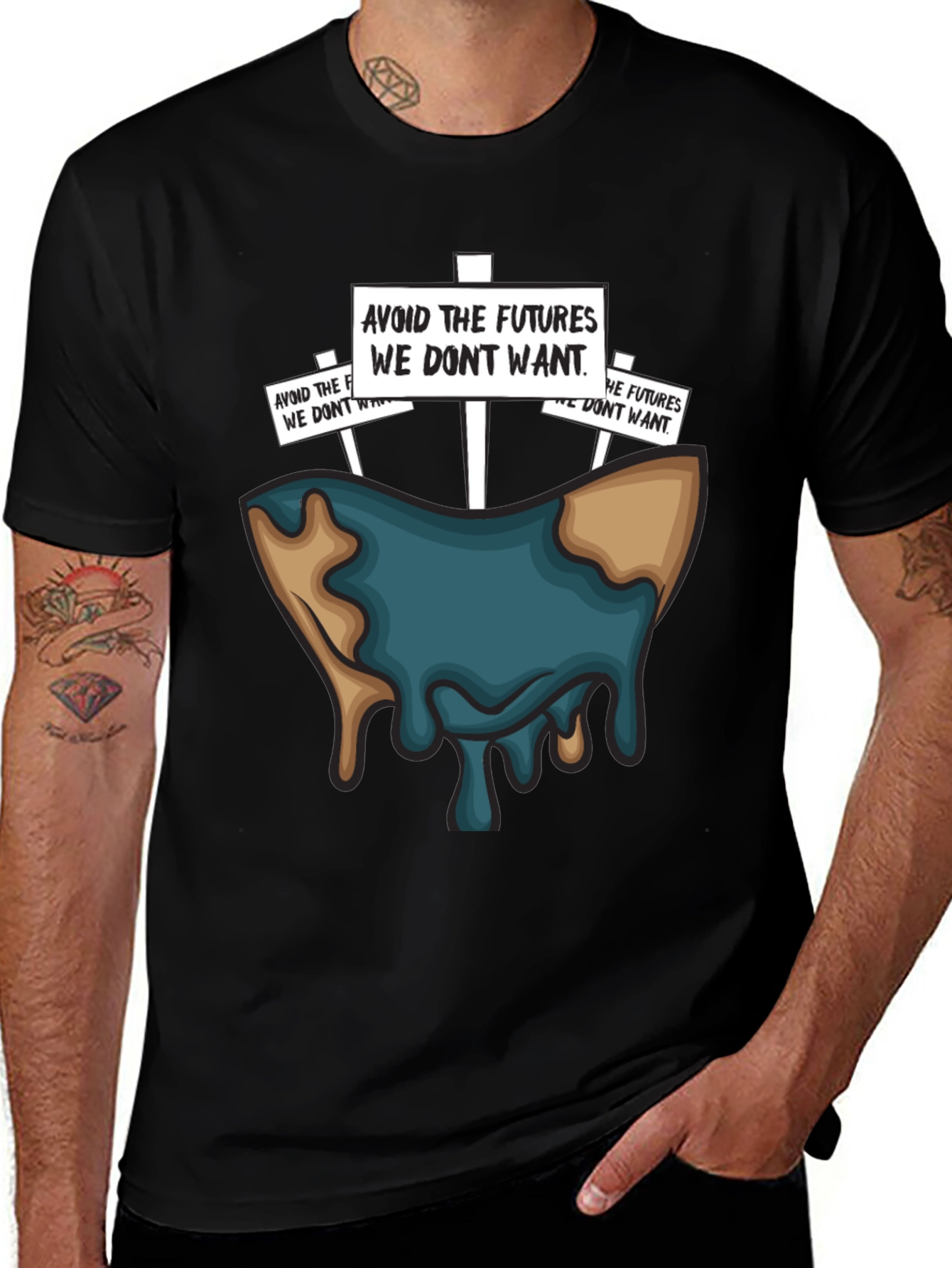 Climate Change Awareness T-Shirt - Avoid the Futures