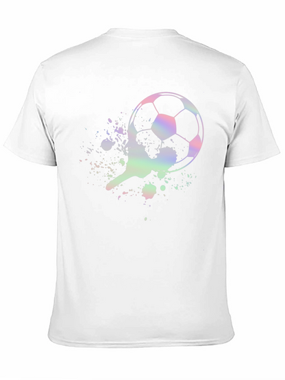 Soccer Ball Splatter Graphic T-Shirt