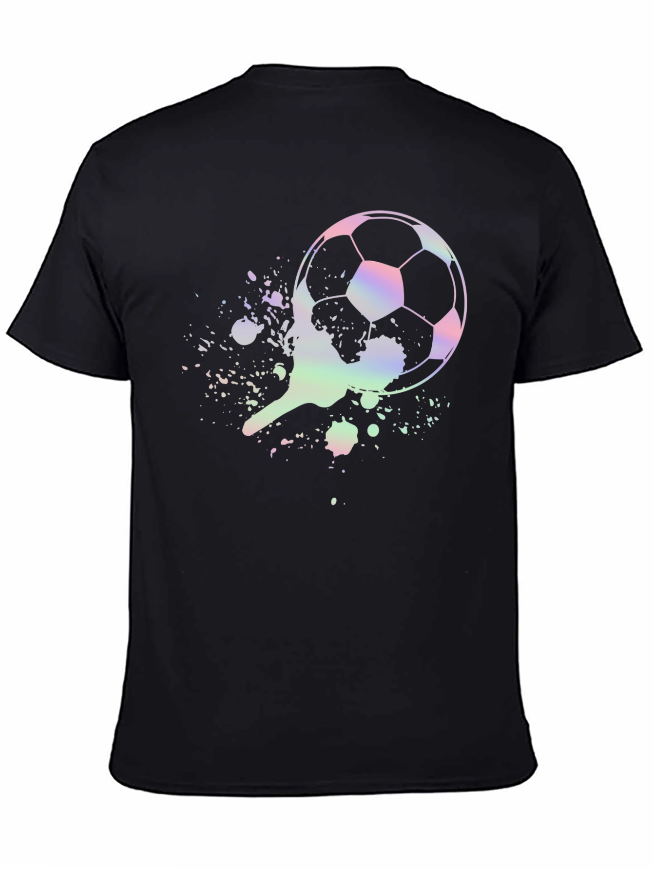 Soccer Ball Splatter Graphic T-Shirt