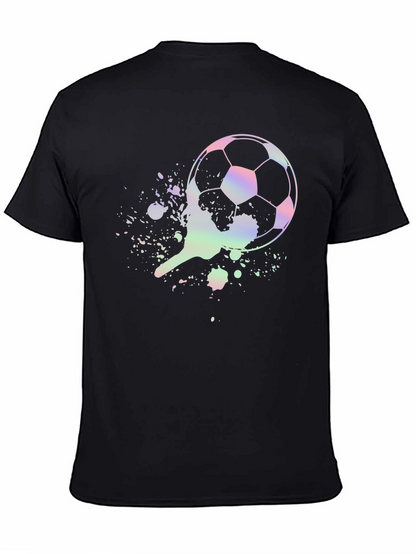 Soccer Ball Splatter Graphic T-Shirt