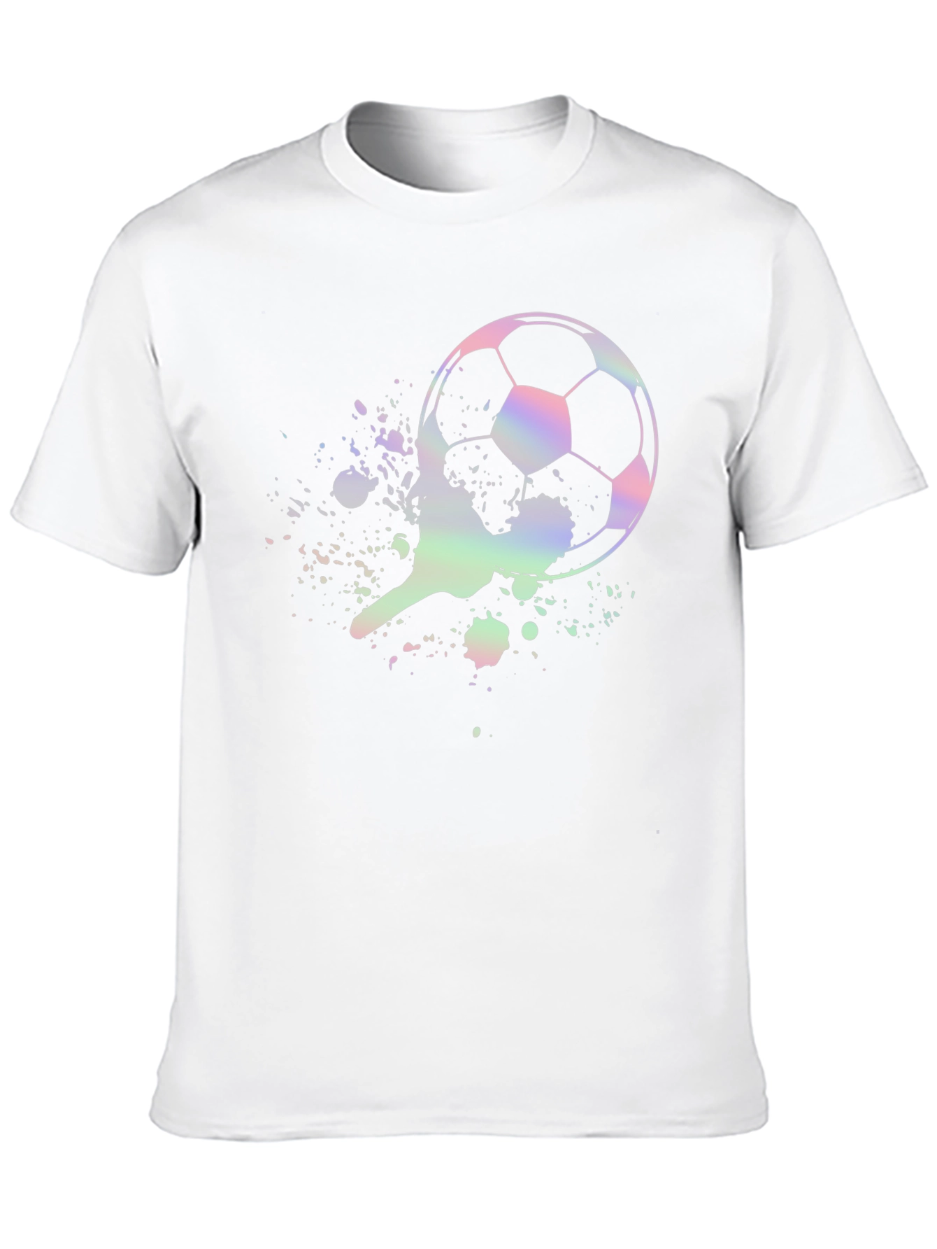 Soccer Ball Splatter Graphic T-Shirt