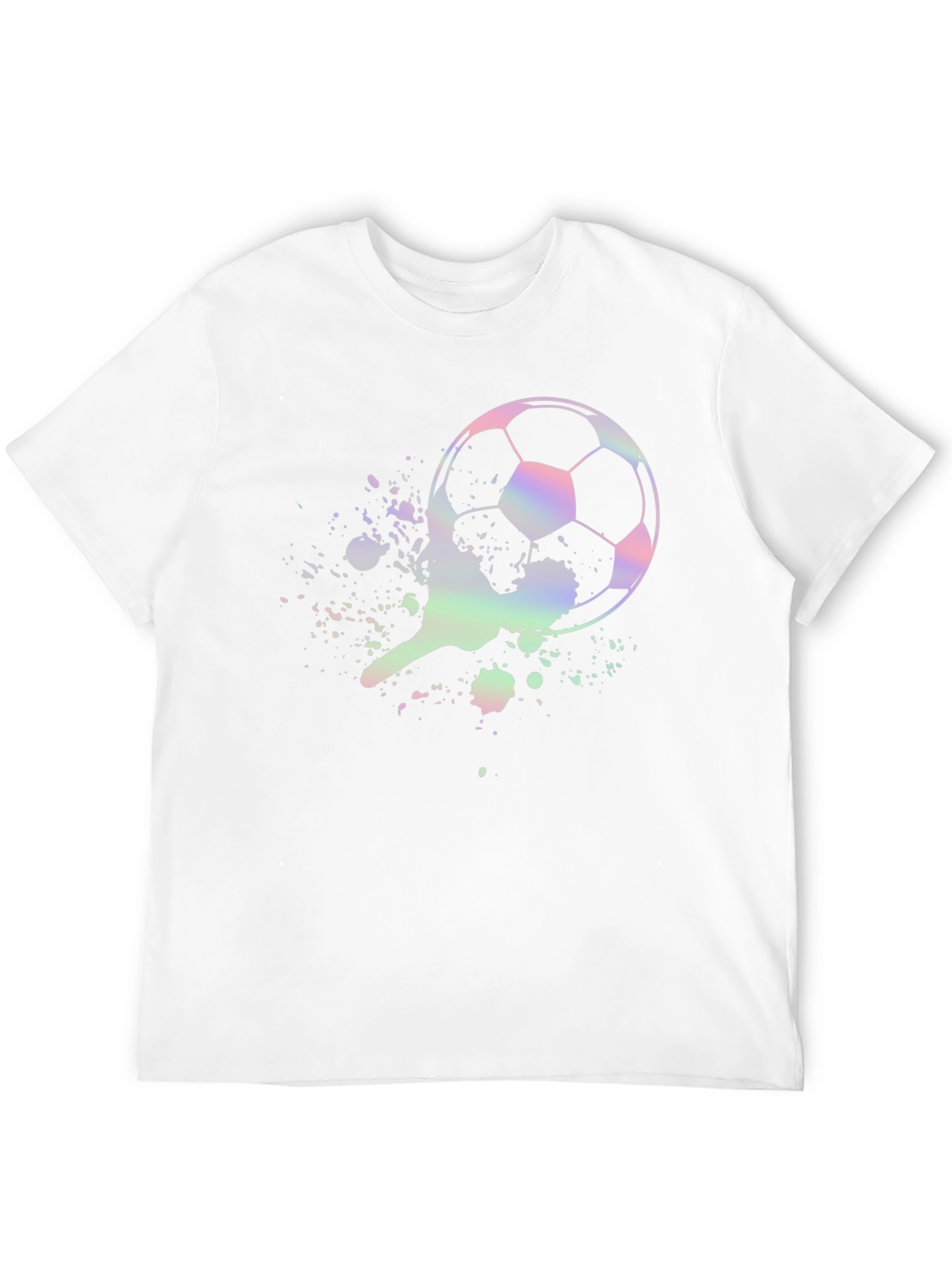 Soccer Ball Splatter Graphic T-Shirt