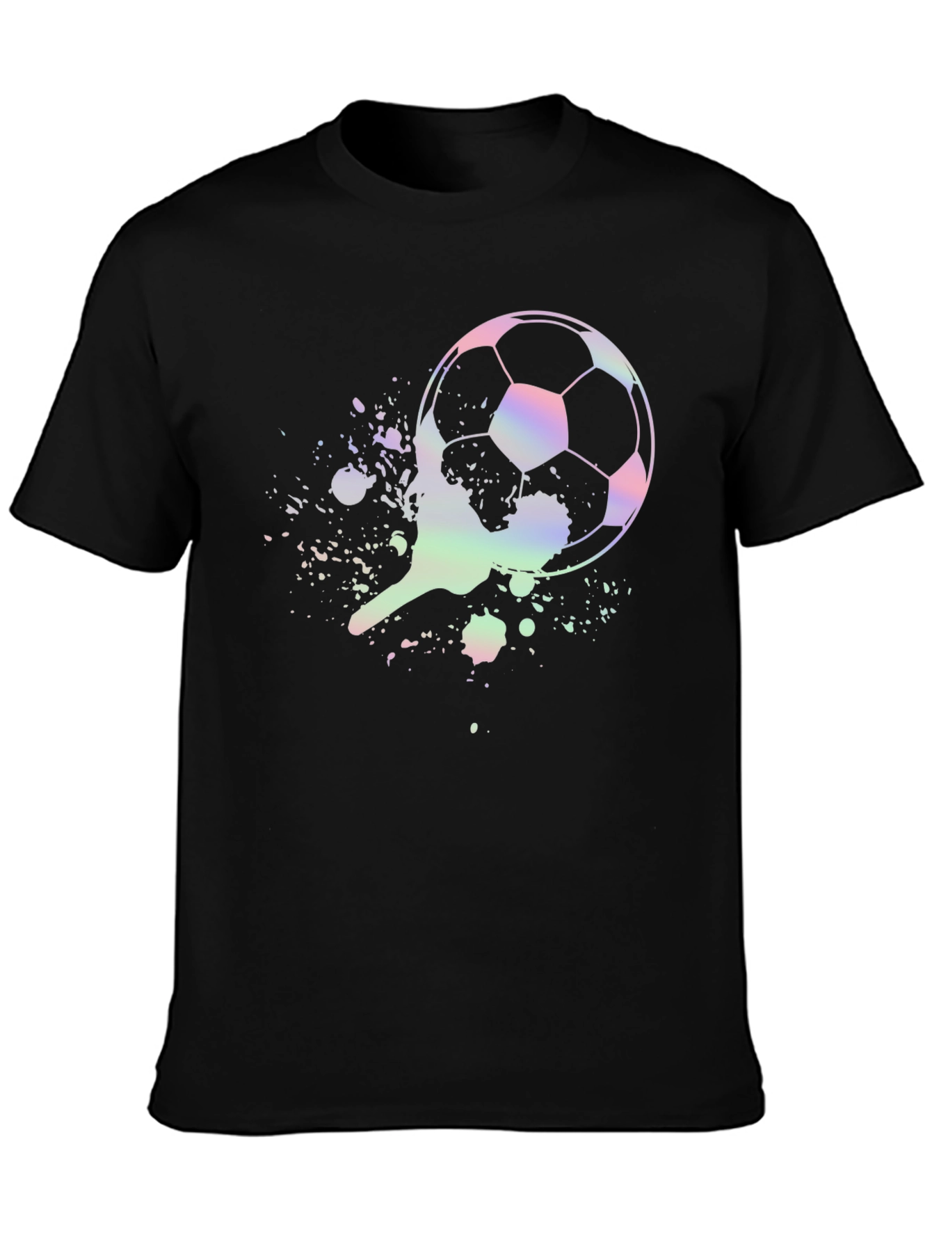 Soccer Ball Splatter Graphic T-Shirt