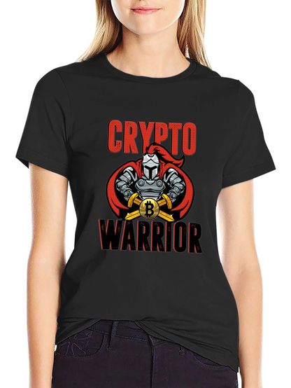 Crypto Warrior Bitcoin T-Shirt - Knight Design