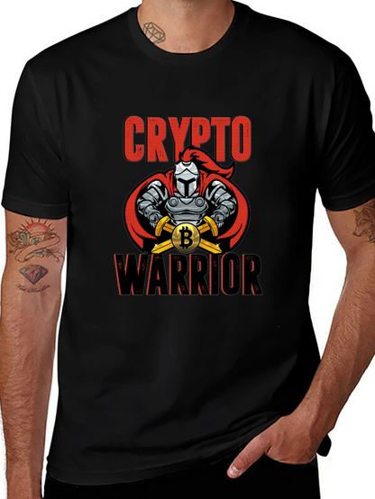 Crypto Warrior Bitcoin T-Shirt - Knight Design