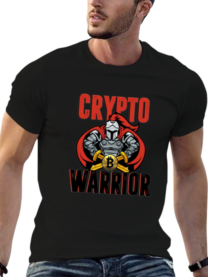 Crypto Warrior Bitcoin T-Shirt - Knight Design