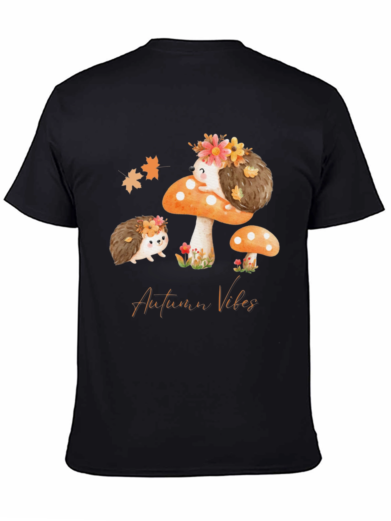 Autumn Vibes Hedgehog Graphic Tee