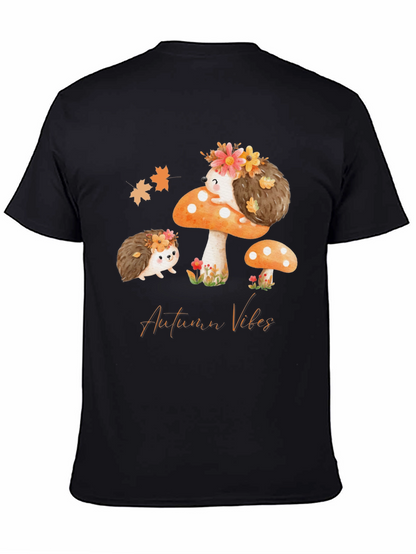 Autumn Vibes Hedgehog Graphic Tee