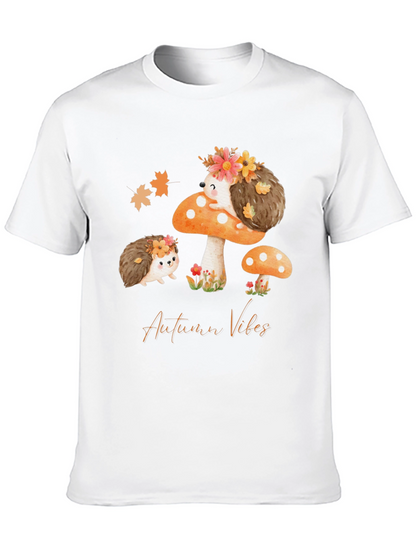 Autumn Vibes Hedgehog Graphic Tee