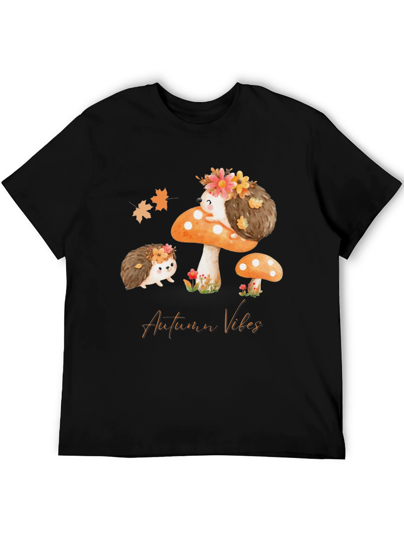 Autumn Vibes Hedgehog Graphic Tee