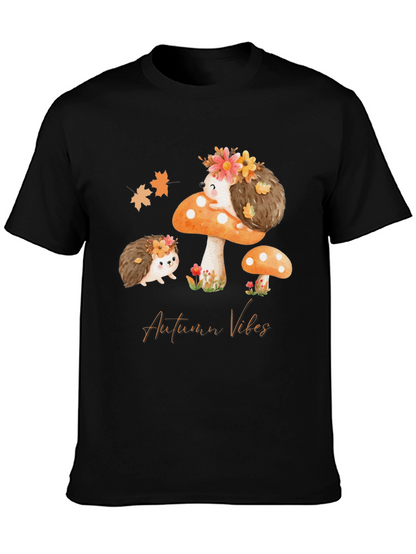 Autumn Vibes Hedgehog Graphic Tee