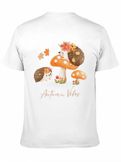 Autumn Vibes Hedgehog Graphic Tee
