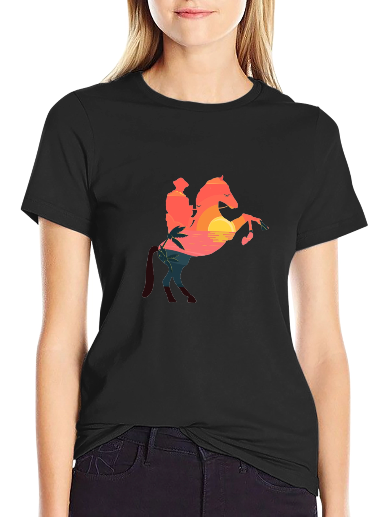 Sunset Rider Black T-Shirt