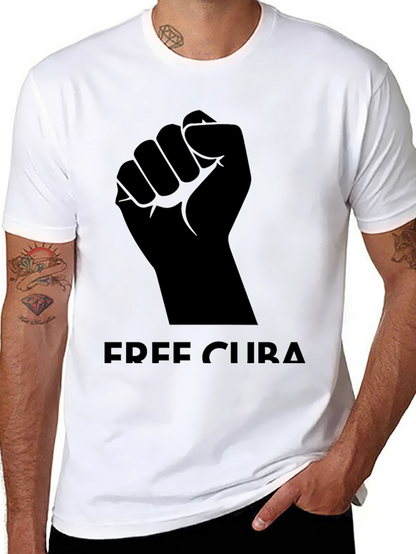 Free Cuba T-Shirt - Black Graphic Tee