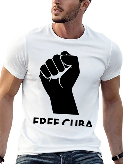 Free Cuba T-Shirt - Black Graphic Tee