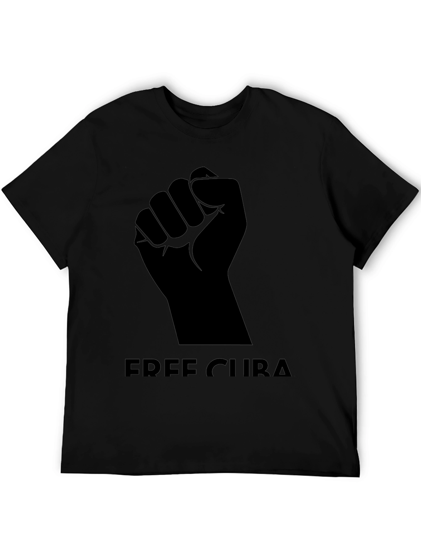 Free Cuba T-Shirt - Black Graphic Tee