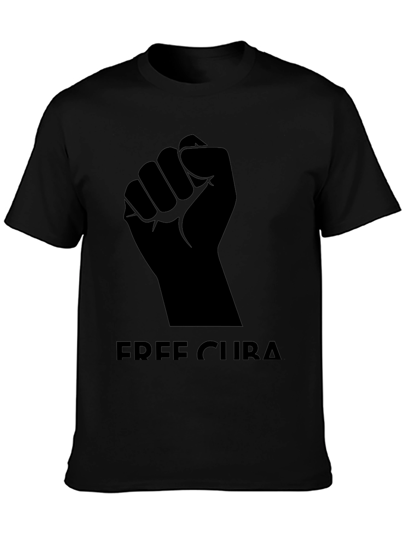 Free Cuba T-Shirt - Black Graphic Tee