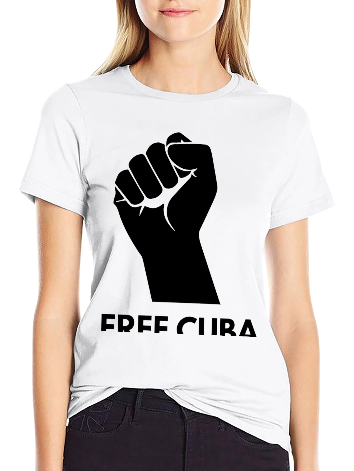 Free Cuba T-Shirt - Black Graphic Tee