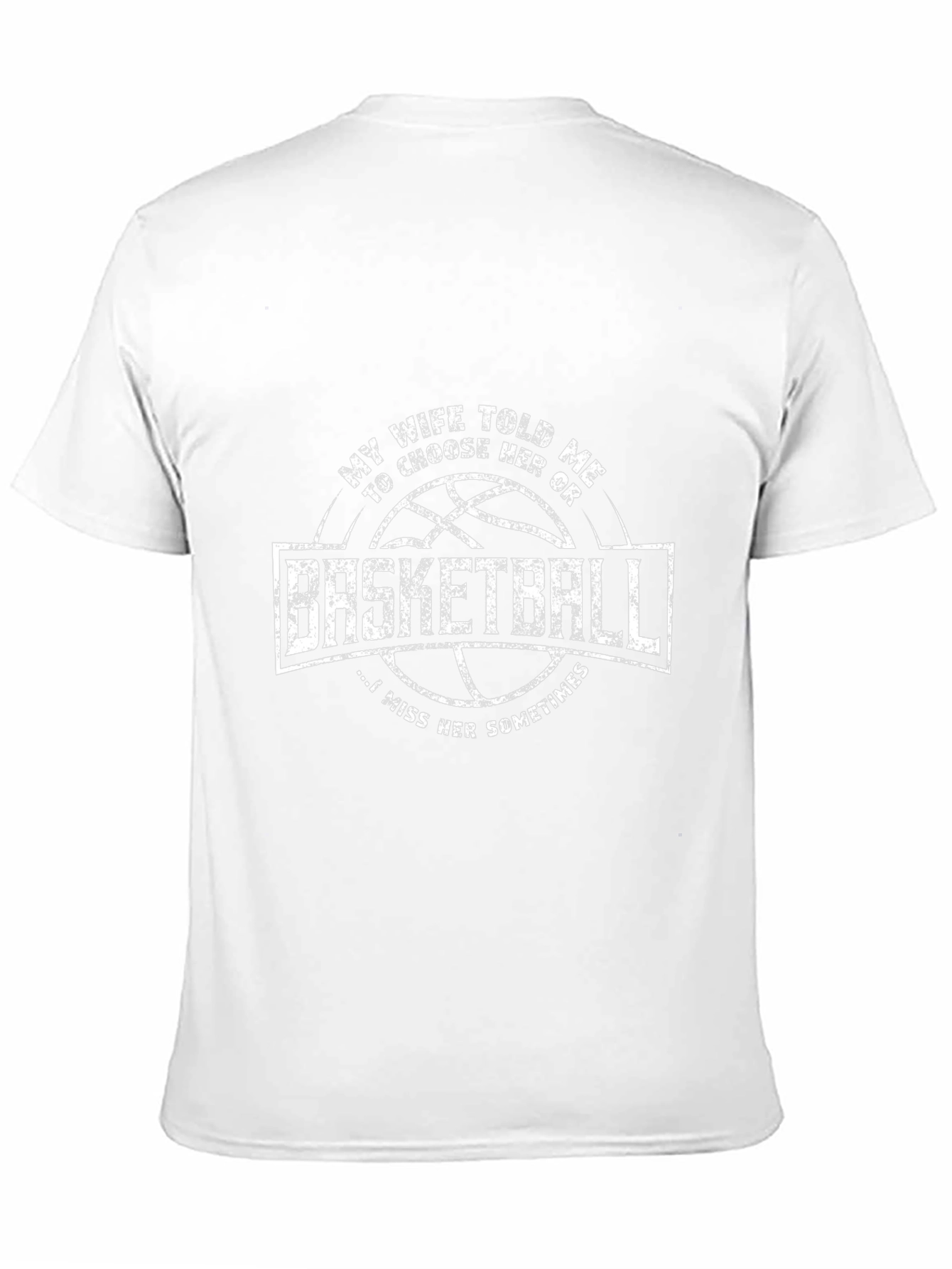 Basketball Wife Humor Tee - Miss Her Sometimes
