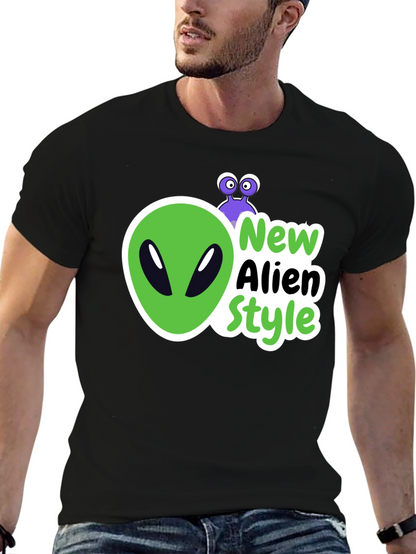 New Alien Style Black T-Shirt