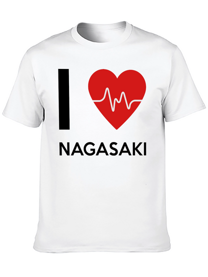 I Love Nagasaki Heartbeat T-Shirt