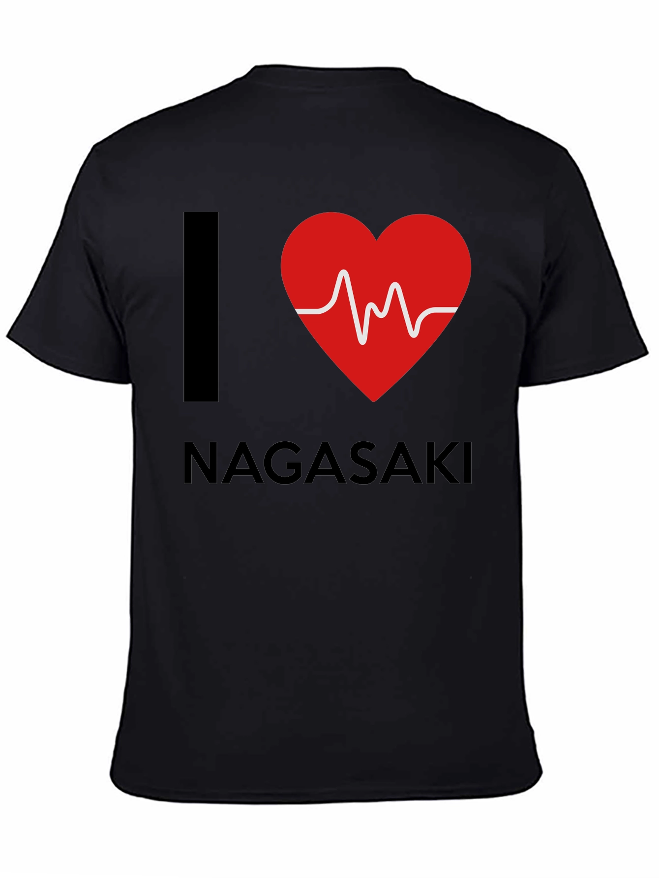 I Love Nagasaki Heartbeat T-Shirt