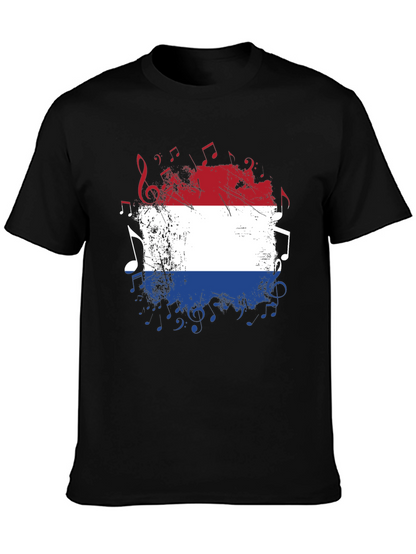 Dutch Flag Music Notes T-Shirt
