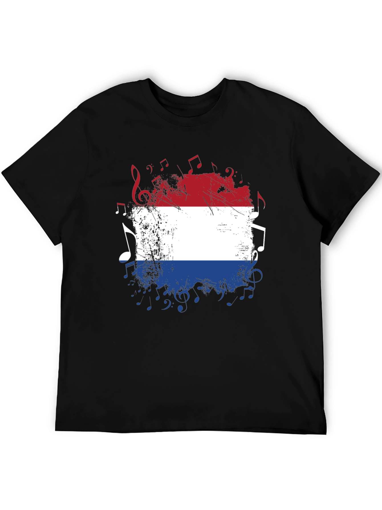 Dutch Flag Music Notes T-Shirt