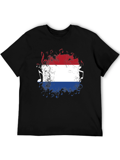 Dutch Flag Music Notes T-Shirt