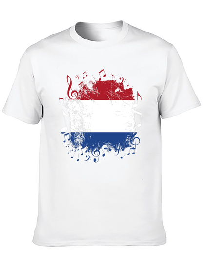 Dutch Flag Music Notes T-Shirt