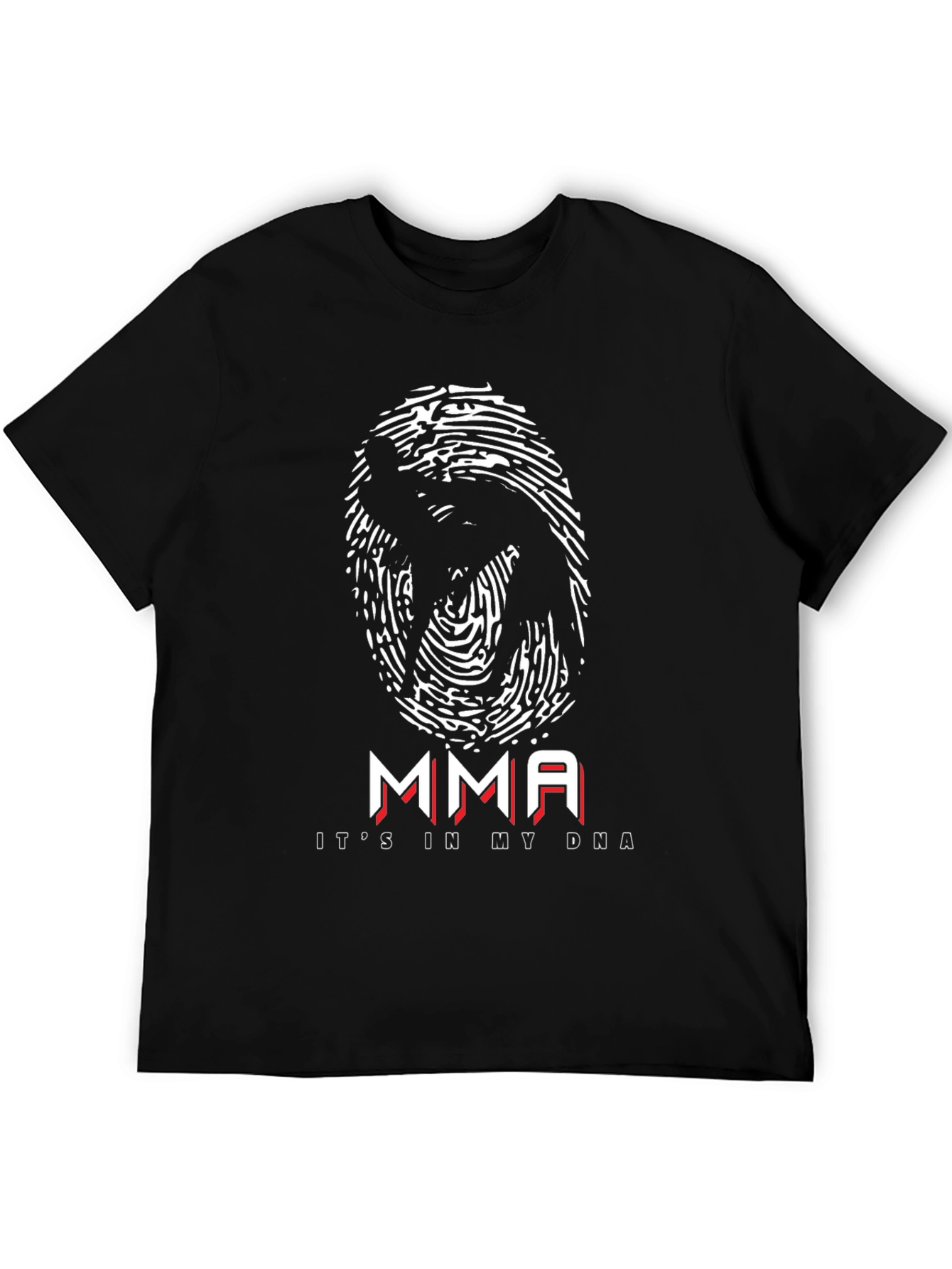 MMA DNA Black T-Shirt - Martial Arts Design