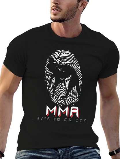 MMA DNA Black T-Shirt - Martial Arts Design