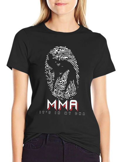 MMA DNA Black T-Shirt - Martial Arts Design